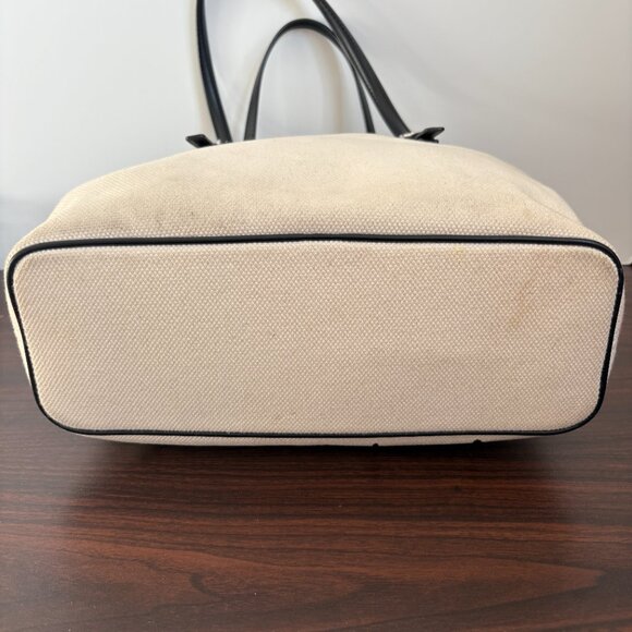 Michael Kors Graffiti Canvas Black Red and Cream Medium Tote - Picture 6 of 15